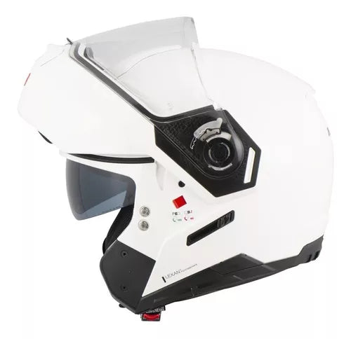 Casco N90-3 Special N-Com 15 Blanco Nolan