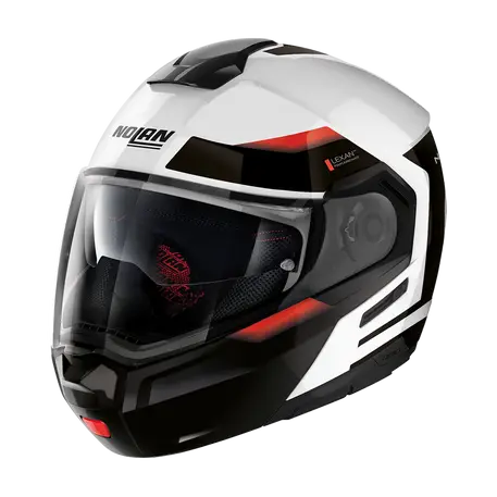 Casco N90-3 Reflector N-com 37 Bco/Ngo/Rjo Nolan