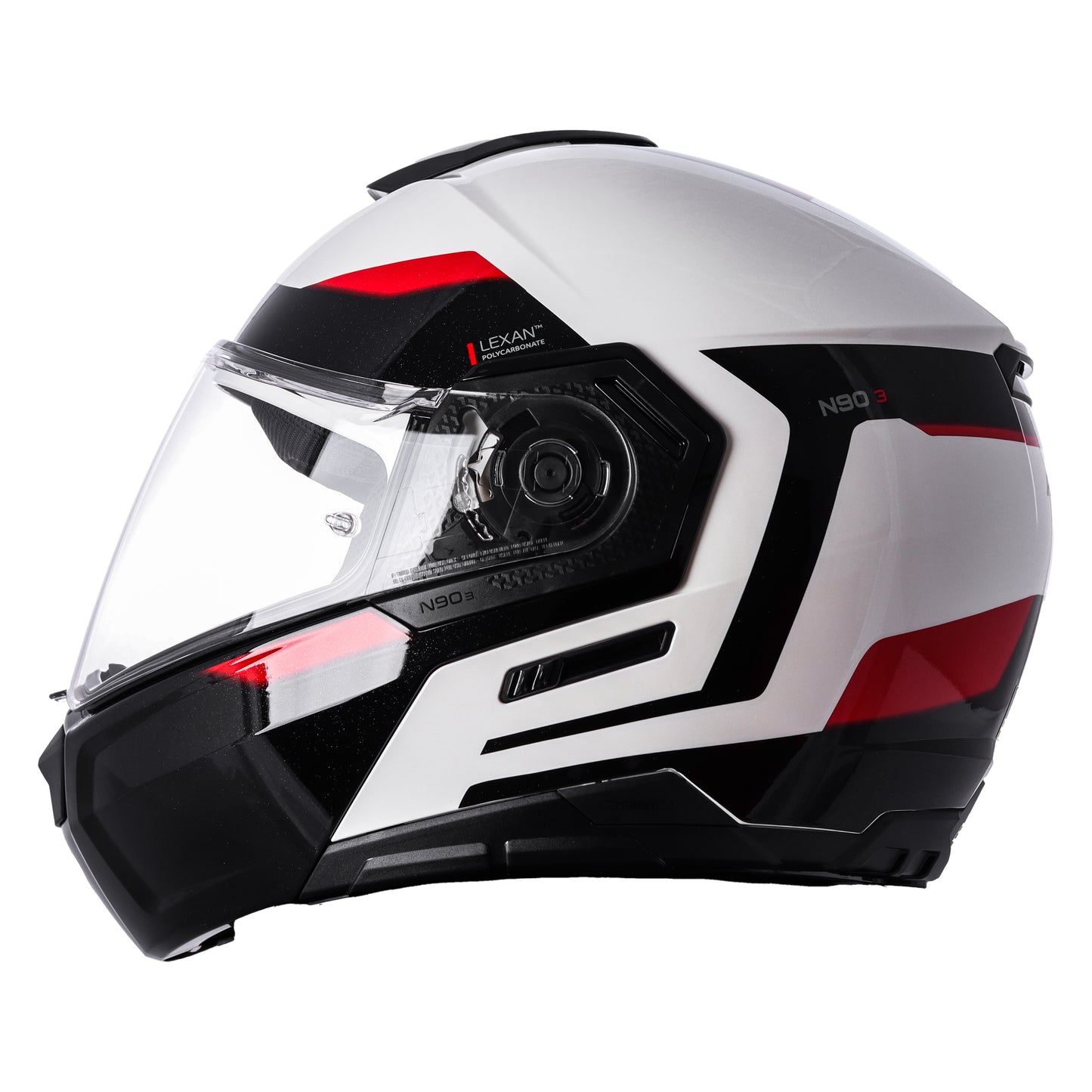 Casco N90-3 Reflector N-com 37 Bco/Ngo/Rjo Nolan