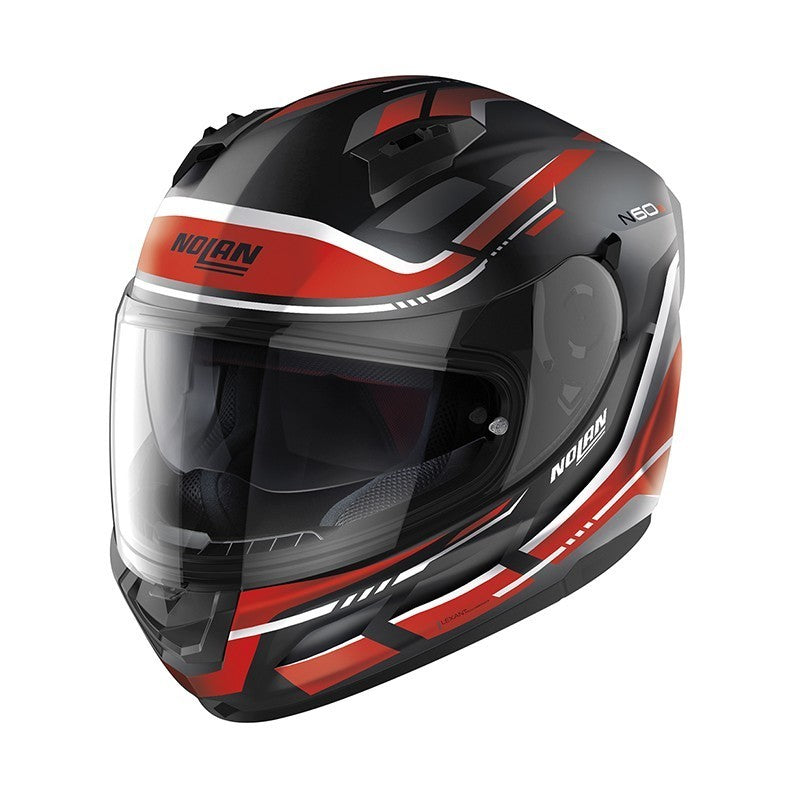 Casco N60-6 Lancer 62 Ngo/rojo/bco Nolan