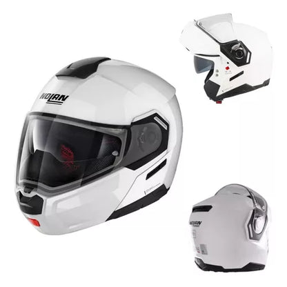 Casco N90-3  Special N-Com 15 Blanco Nolan