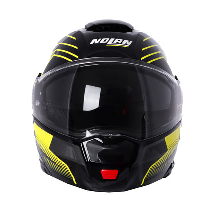 Casco N90-3 Comeback N-com 45 Negro/Amarillo Nolan