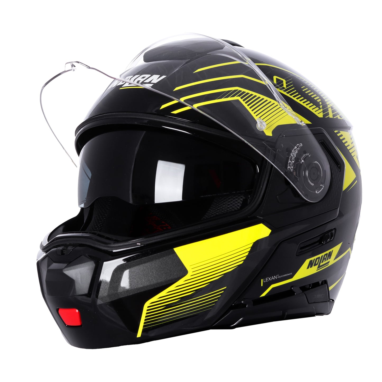 Casco N90-3 Comeback N-com 45 Negro/Amarillo Nolan