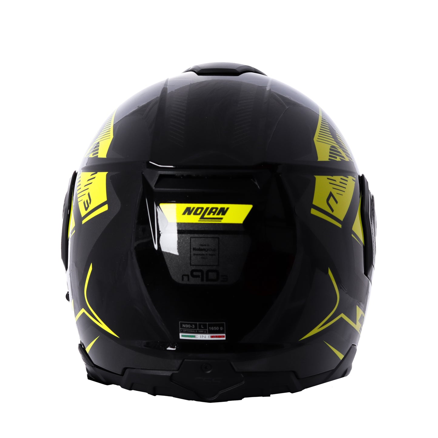 Casco N90-3 Comeback N-com 45 Negro/Amarillo Nolan