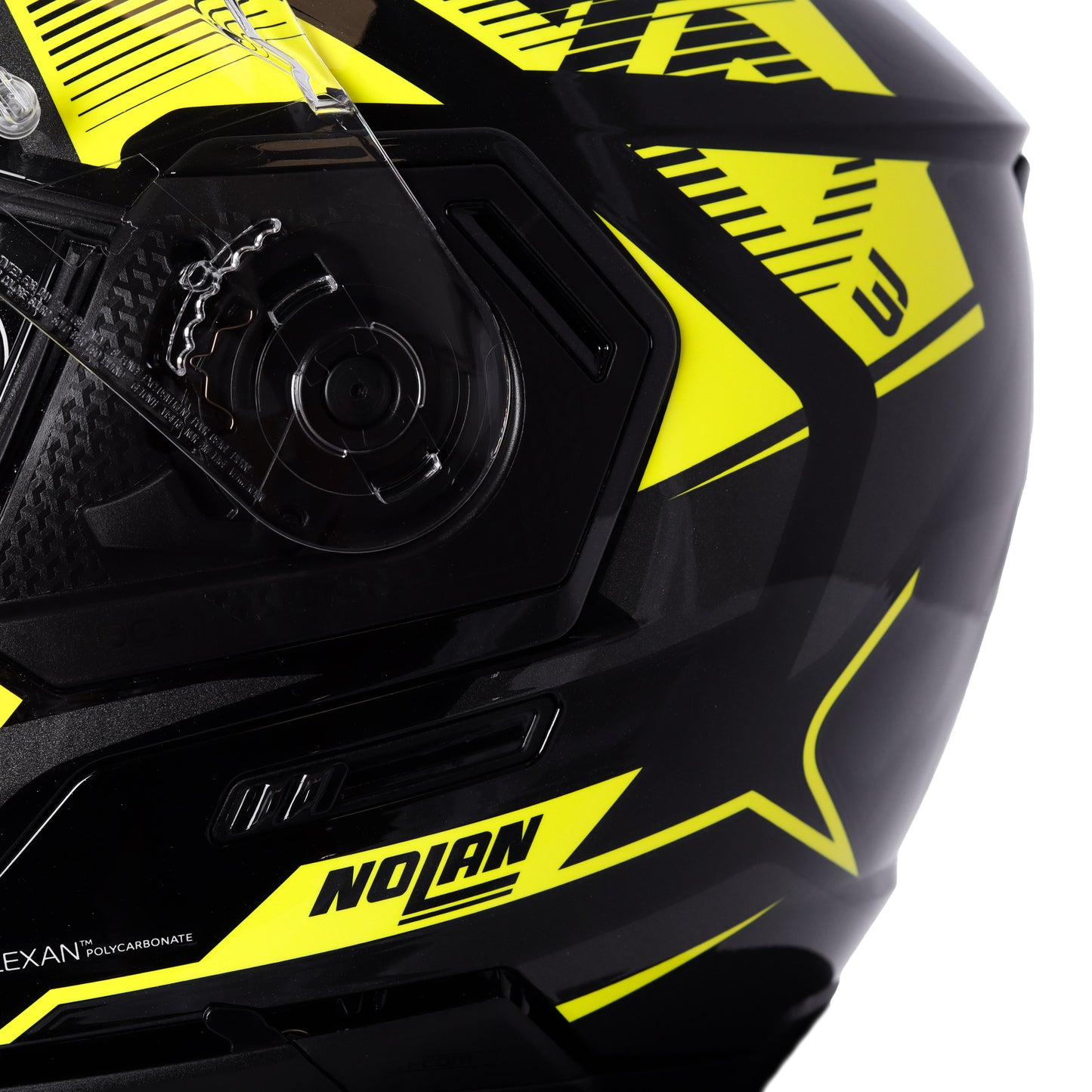 Casco N90-3 Comeback N-com 45 Negro/Amarillo Nolan