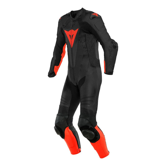 Laguna Seca 5 Mono Piel Perf Ngo/Rjo Fluo Dainese