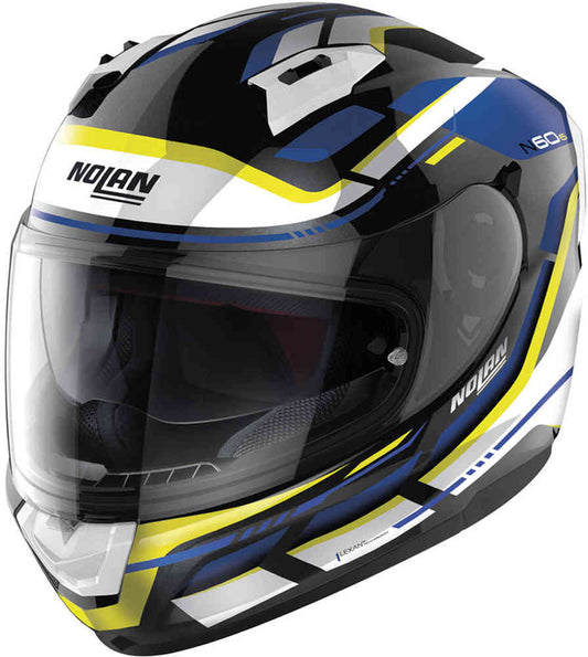 Casco N60-6 Lancer 64 Blanco/Azul/Amarillo Nolan