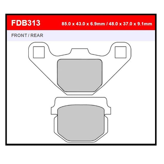 Balata de Disco Suzuki AN125HK del (FA083) FDB313EF Ferodo