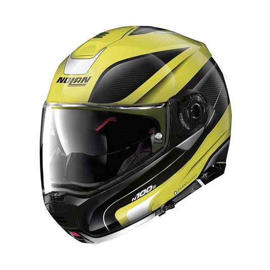 Casco N100-5 orbiter N-com 72 Negro/Amarillo Nolan