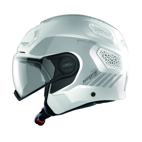 Casco N30-4  T Uncharted 21 Bco MetÃ¡lico Nolan