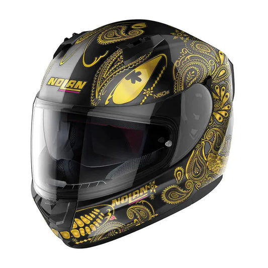 Casco N60-6 Ritual EdiciÃ³n Especial 66 Negro/Dorado Nolan