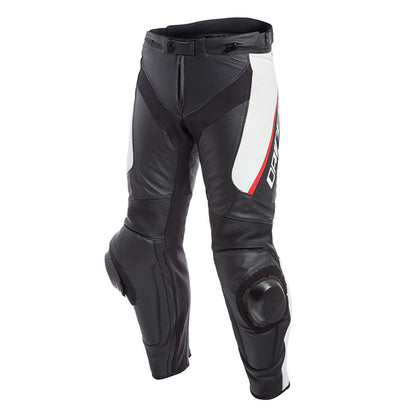 Pantalon De Piel Delta 3 Negro Blanco Rojo Dainese