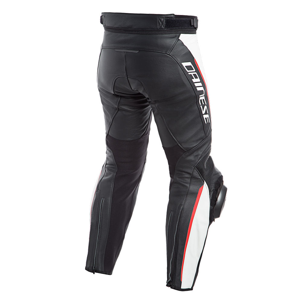 Pantalon De Piel Delta 3 Negro Blanco Rojo Dainese