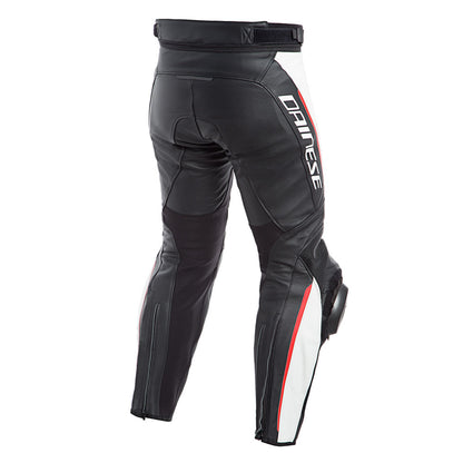 Pantalon De Piel Delta 3 Negro Blanco Rojo Dainese