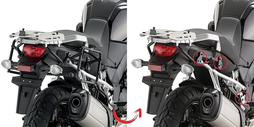 Jgo Soportes Lat Suz DL1000 V-Strom -14-16 KLR3105 Kappa