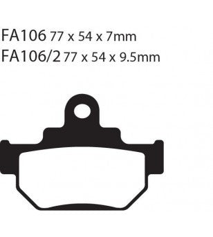 Zapata FA106R (usar tambien FA106) EBC