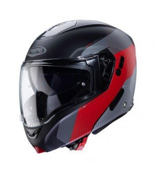 Casco Horus Scout Negro - Rojo - Anthracite Abatible