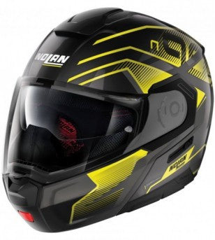 Casco N90-3 Comeback N-com 45 Negro/Amarillo Nolan