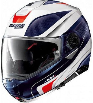 Casco N100-5 orbiter N-com 74Â  Bco-azul-rojoÂ Nolan